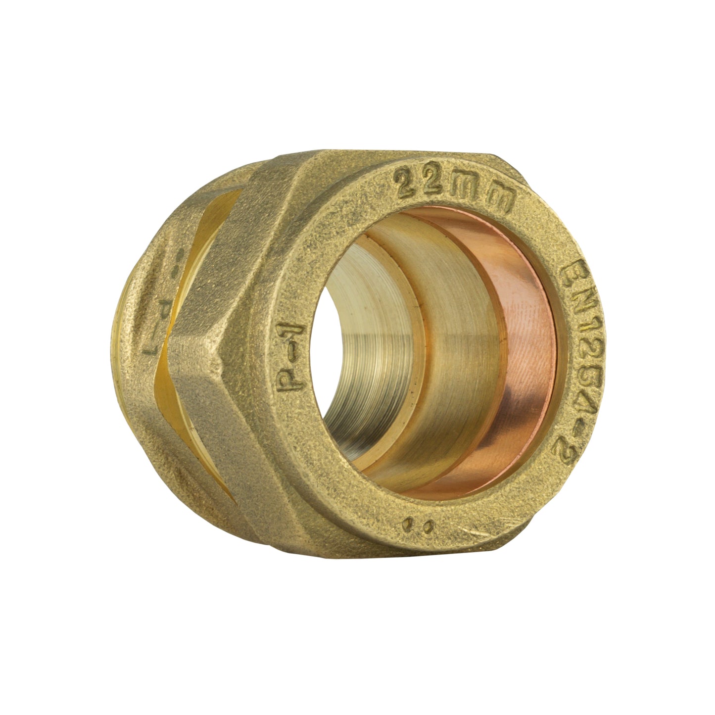 Brass Compression Straight 22mm - 3/4in BSPM Water Connector Brass Water Fitting
