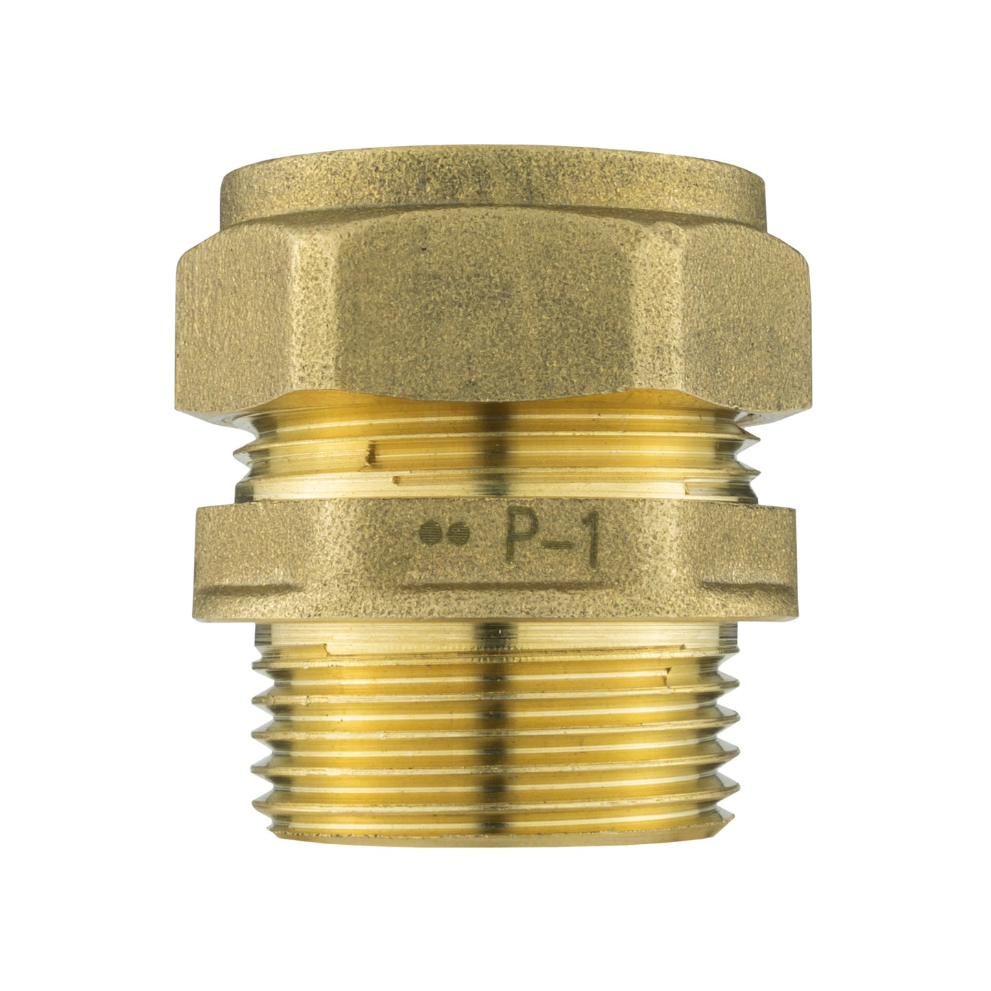 Brass Compression 22mm Straight with 20mm MDPE Elbow