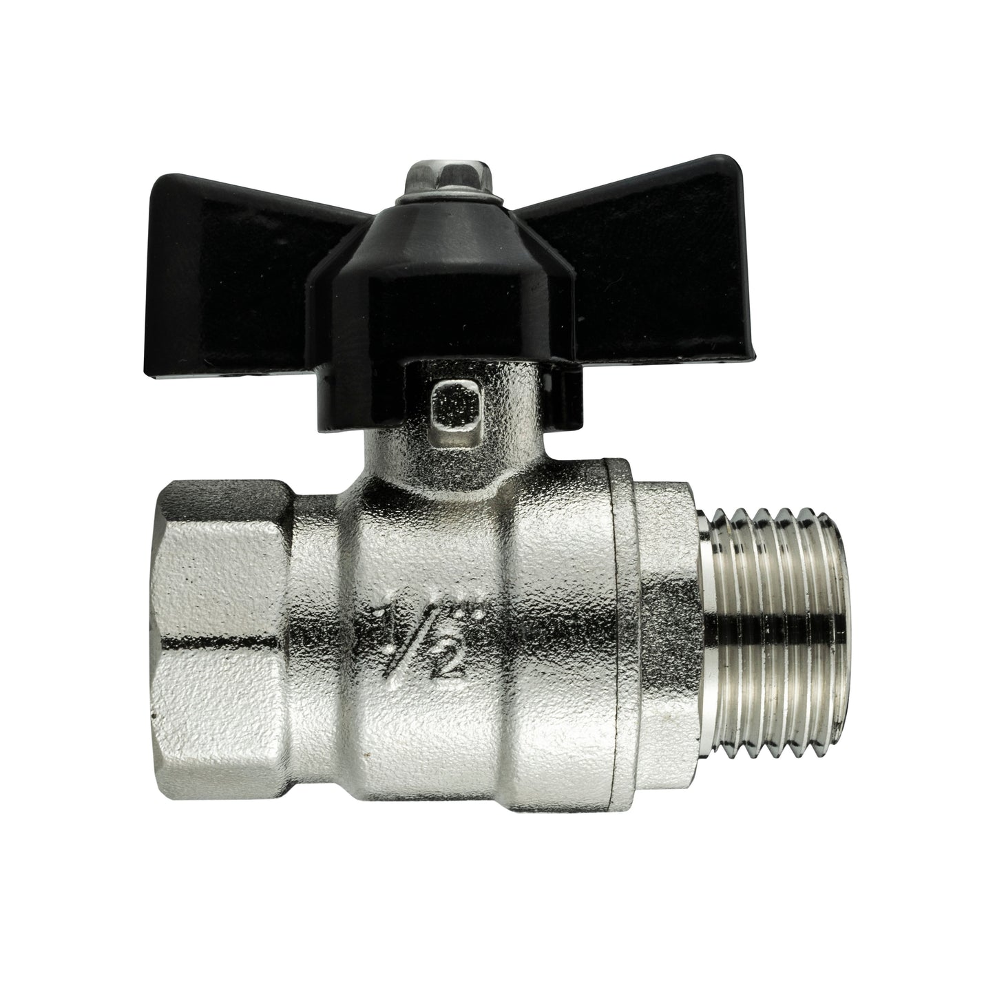 15mm Brass Wall Flange Kit with 1/2in BSP Bib Valve for DIY Workshop Accessory