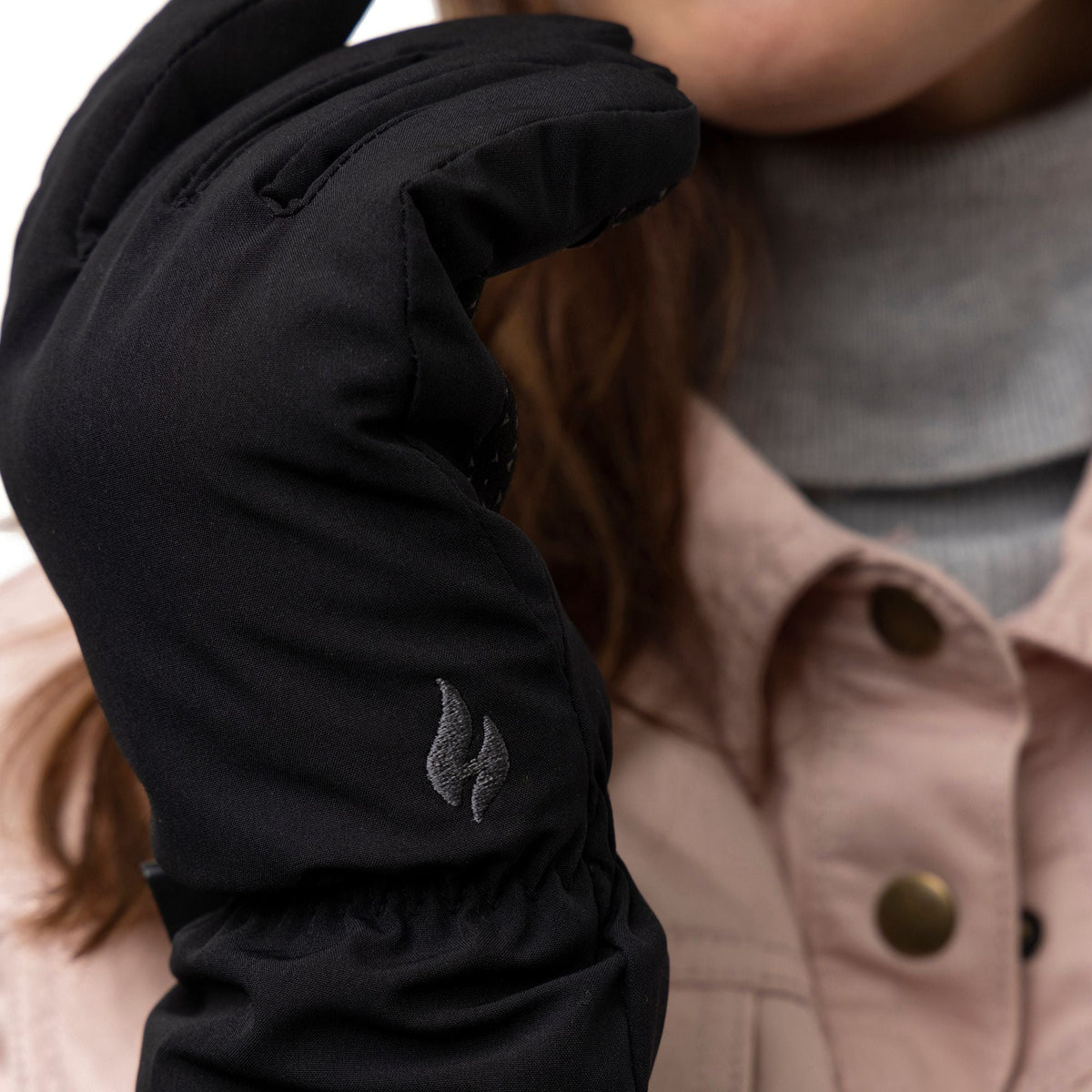 Ladies Soft Shell Waterproof Wind Resistant Thermal Gloves