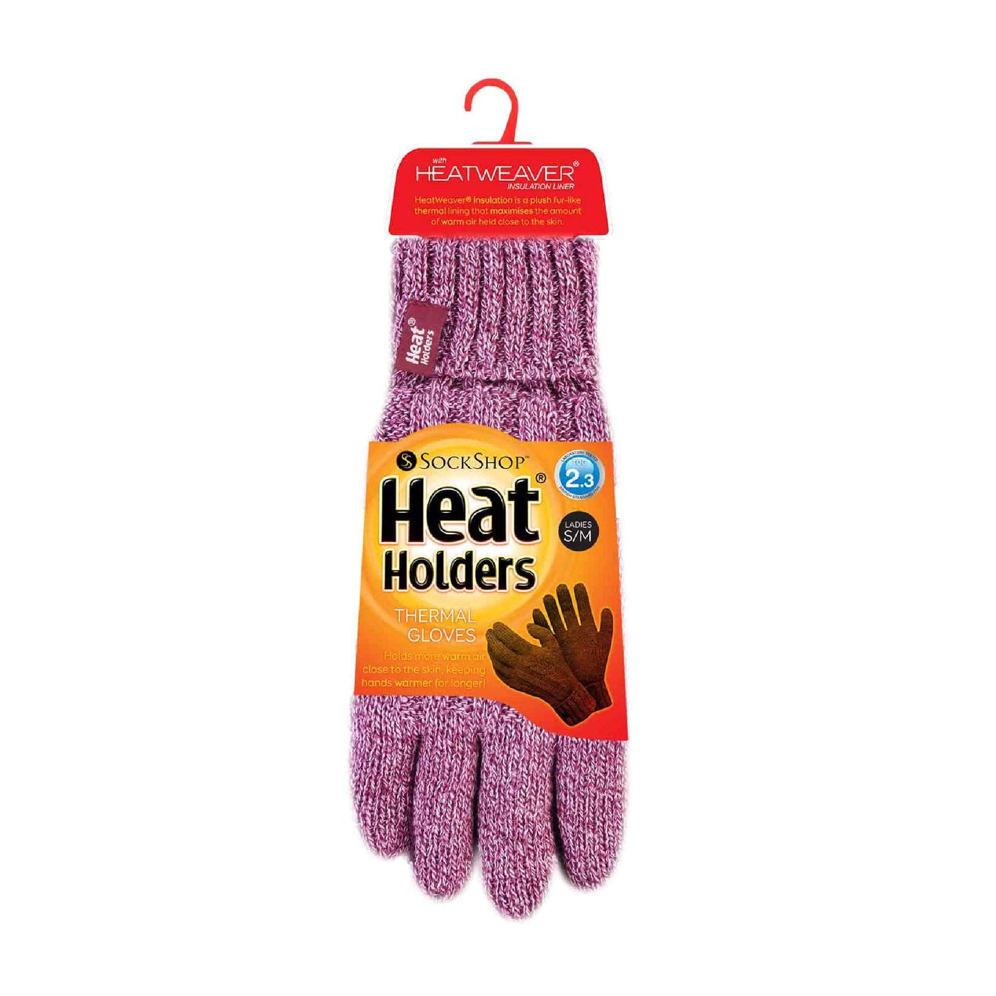 Ladies Cable Knit 2.3 Tog Fleece Lined Thermal Winter Gloves
