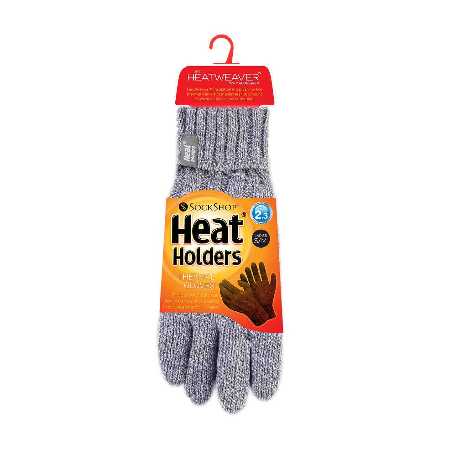 Ladies Cable Knit 2.3 Tog Fleece Lined Thermal Winter Gloves