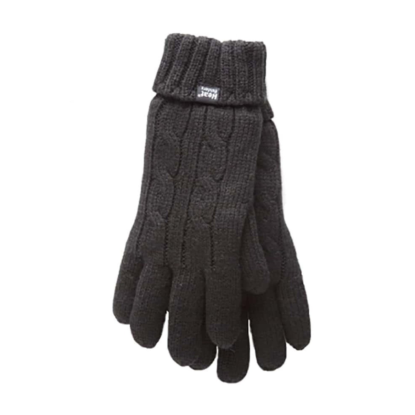 Ladies Cable Knit 2.3 Tog Fleece Lined Thermal Winter Gloves