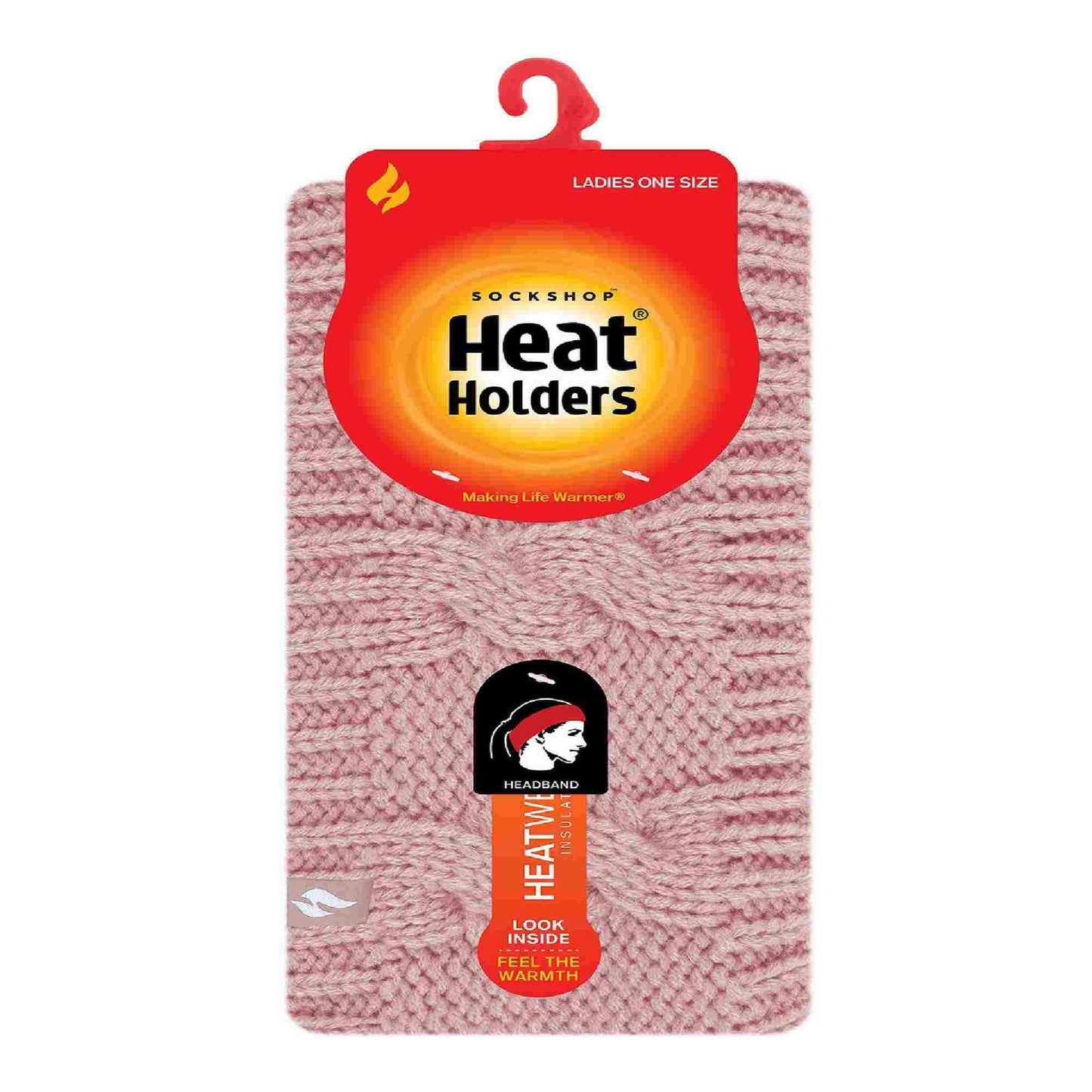 Ladies Cable Knitted Fleece Lined Thermal Winter Ear Warmer Headband