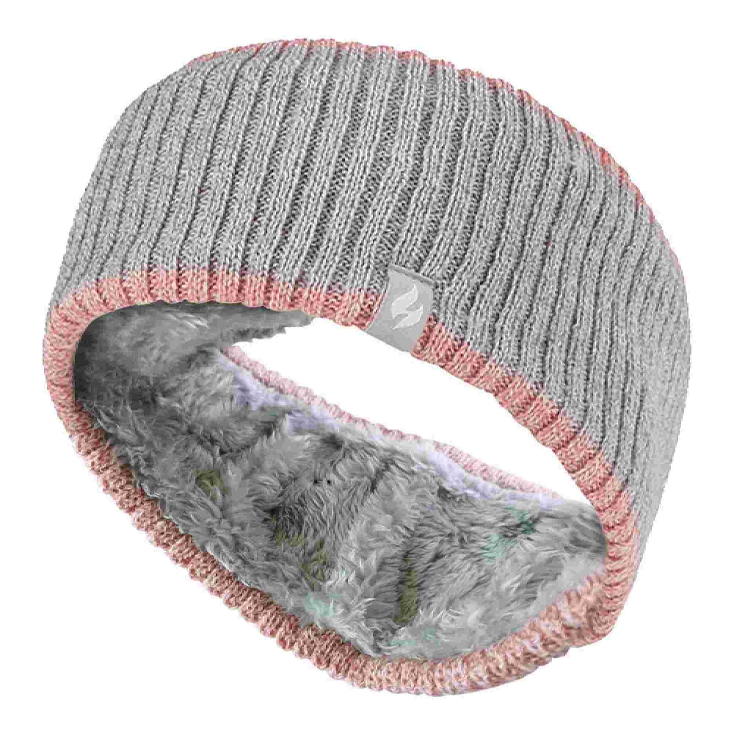 Ladies Cable Knitted Fleece Lined Thermal Winter Ear Warmer Headband