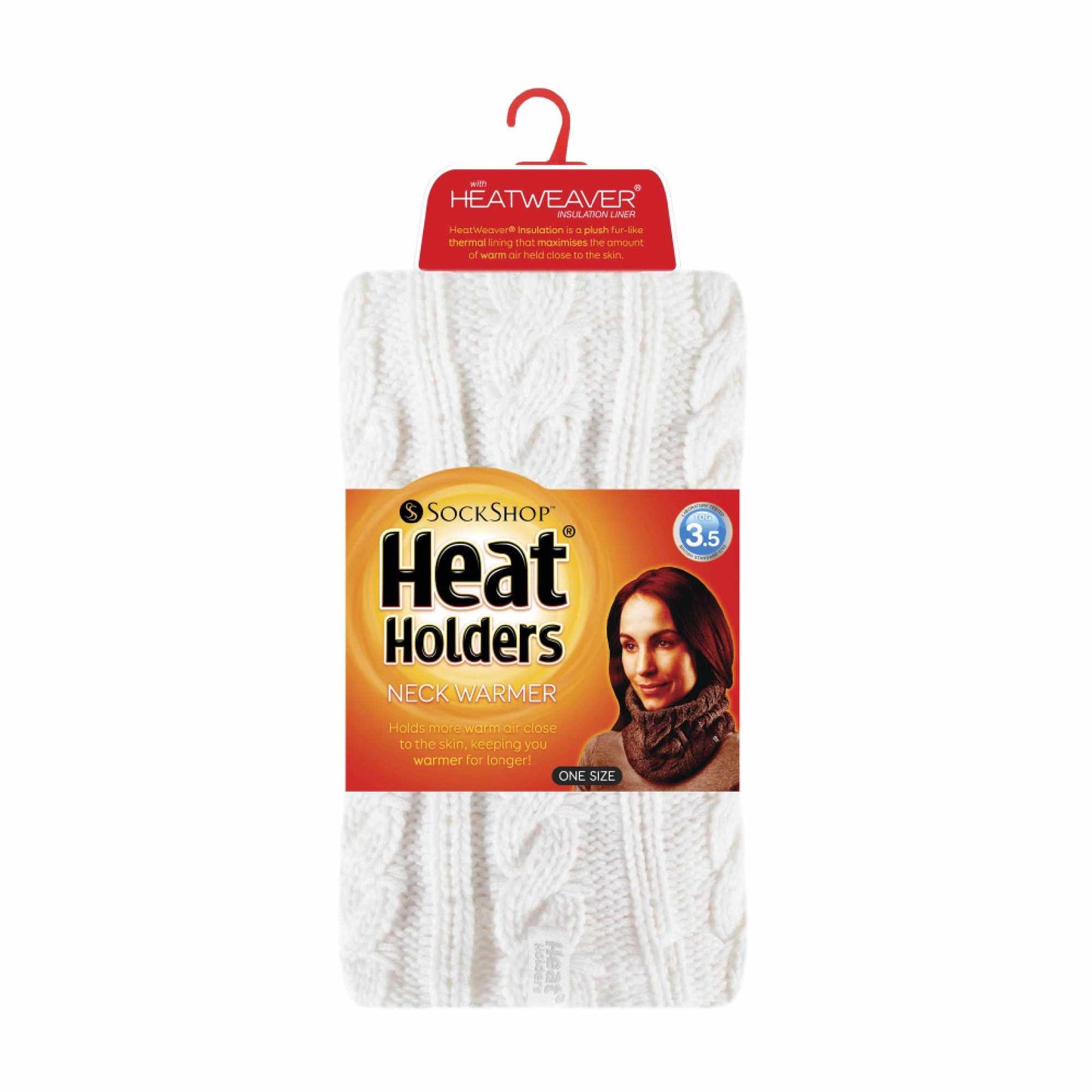 Ladies Cable Knit Winter Fleece Lined Thermal Neck Warmer
