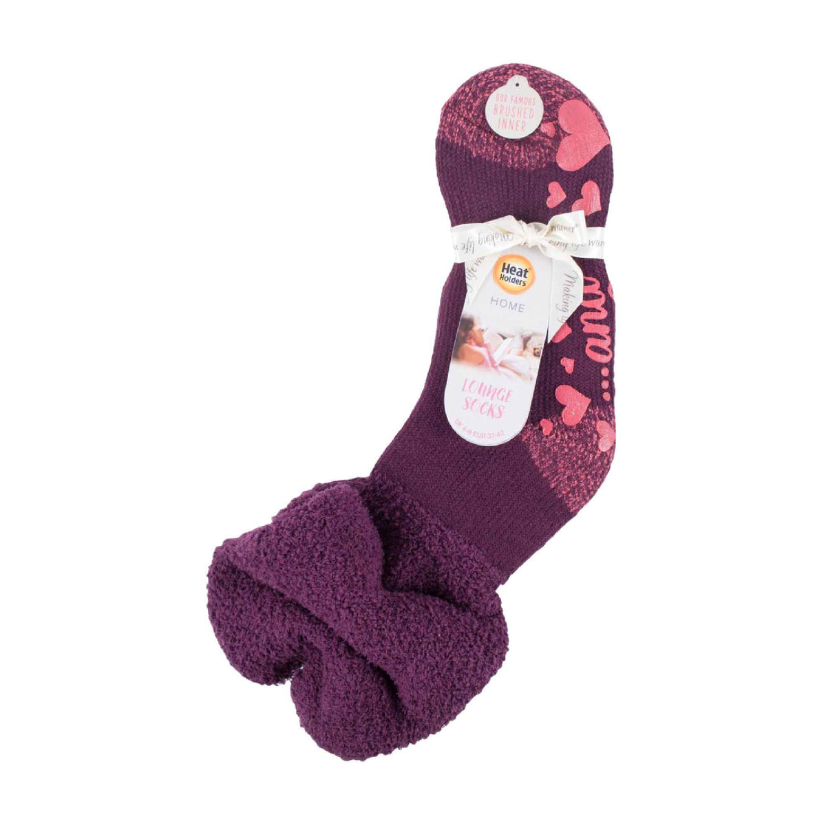 Ladies Fluffy Slouch Top Non Slip Thermal Bed Socks