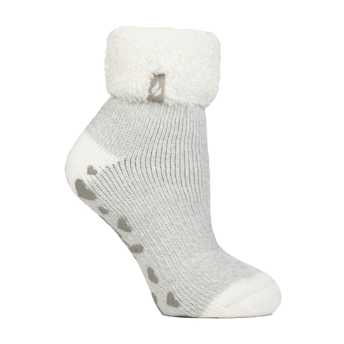 Ladies Ribbed Cuff Thermal Bed Socks for Lounging Around