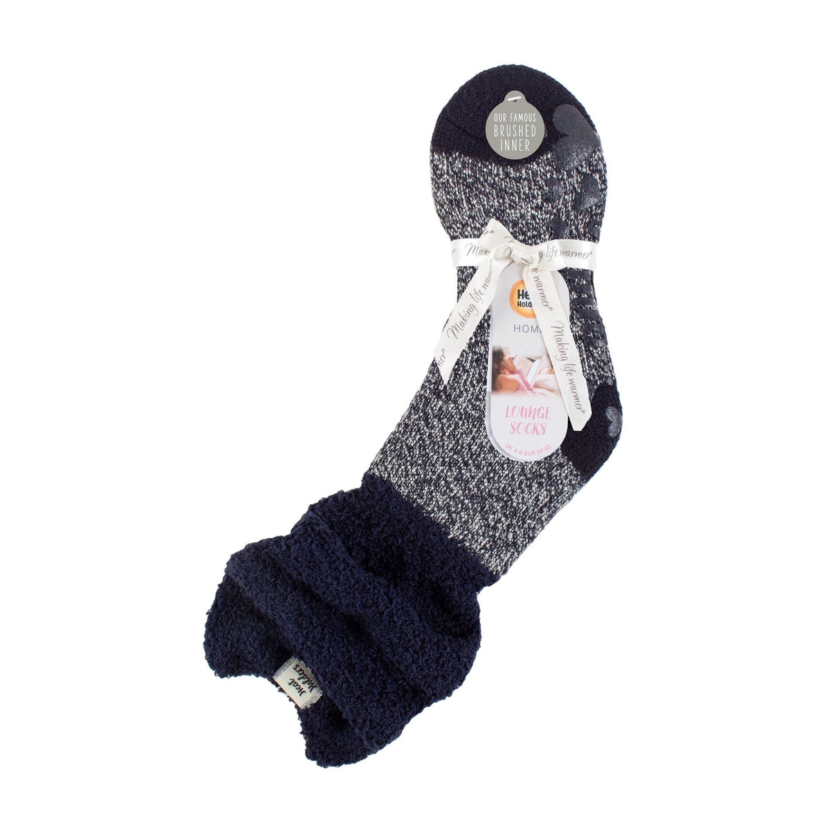 Ladies Fluffy Slouch Top Non Slip Thermal Bed Socks