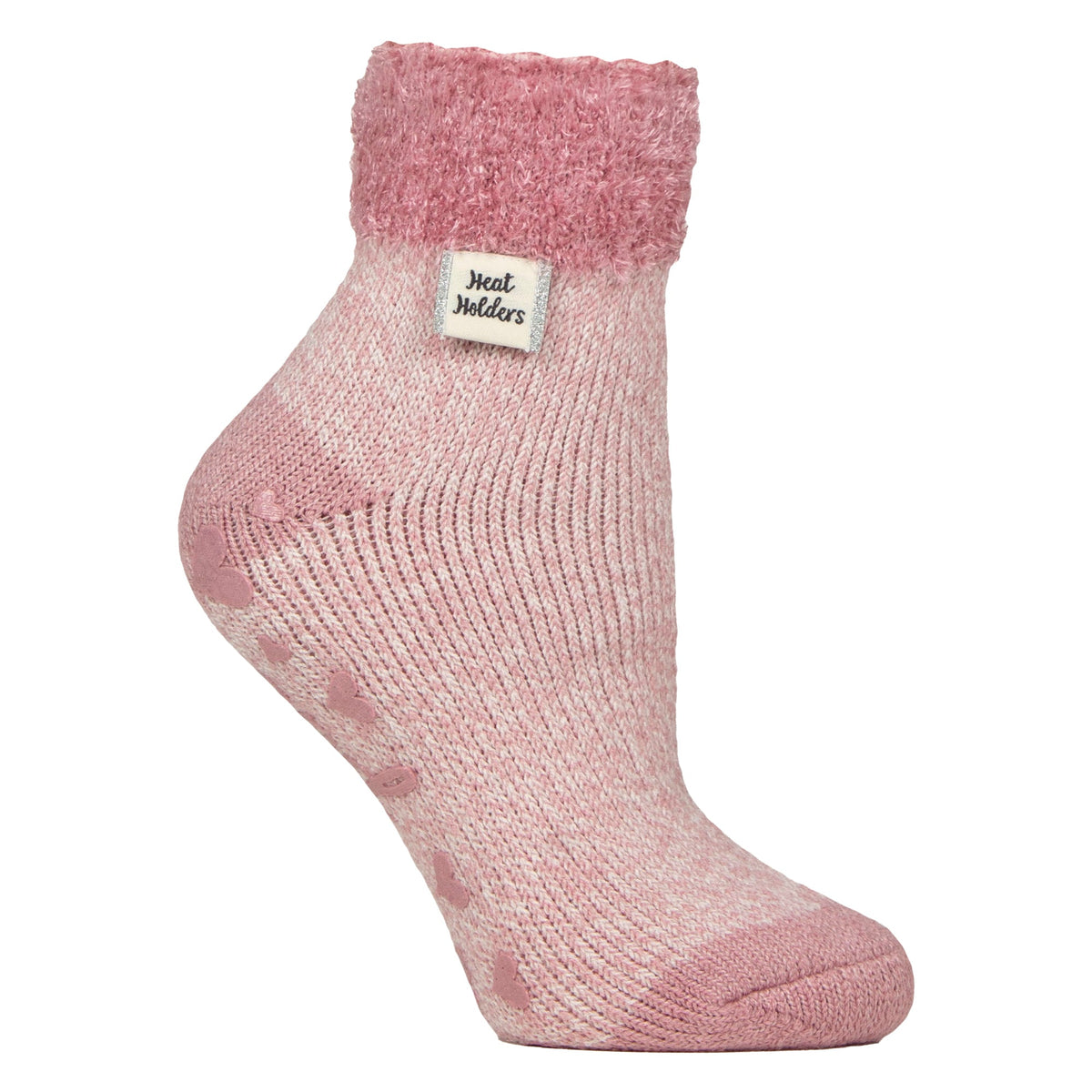Ladies Cuddly Fluffy Sliper Bed Socks with Feather Top