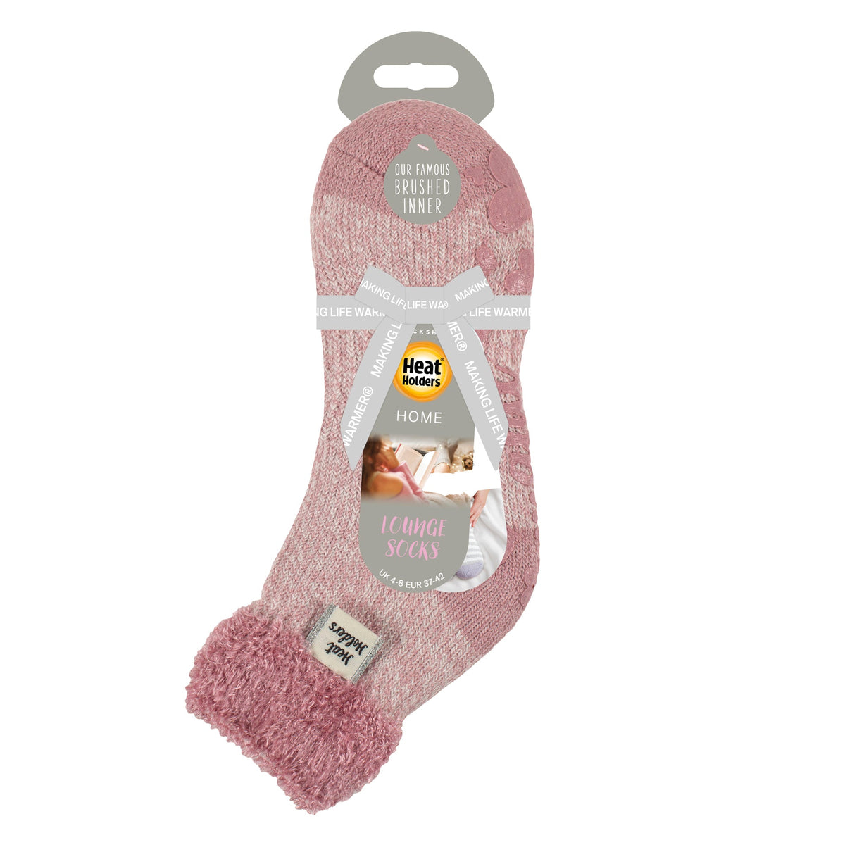 Ladies Cuddly Fluffy Sliper Bed Socks with Feather Top