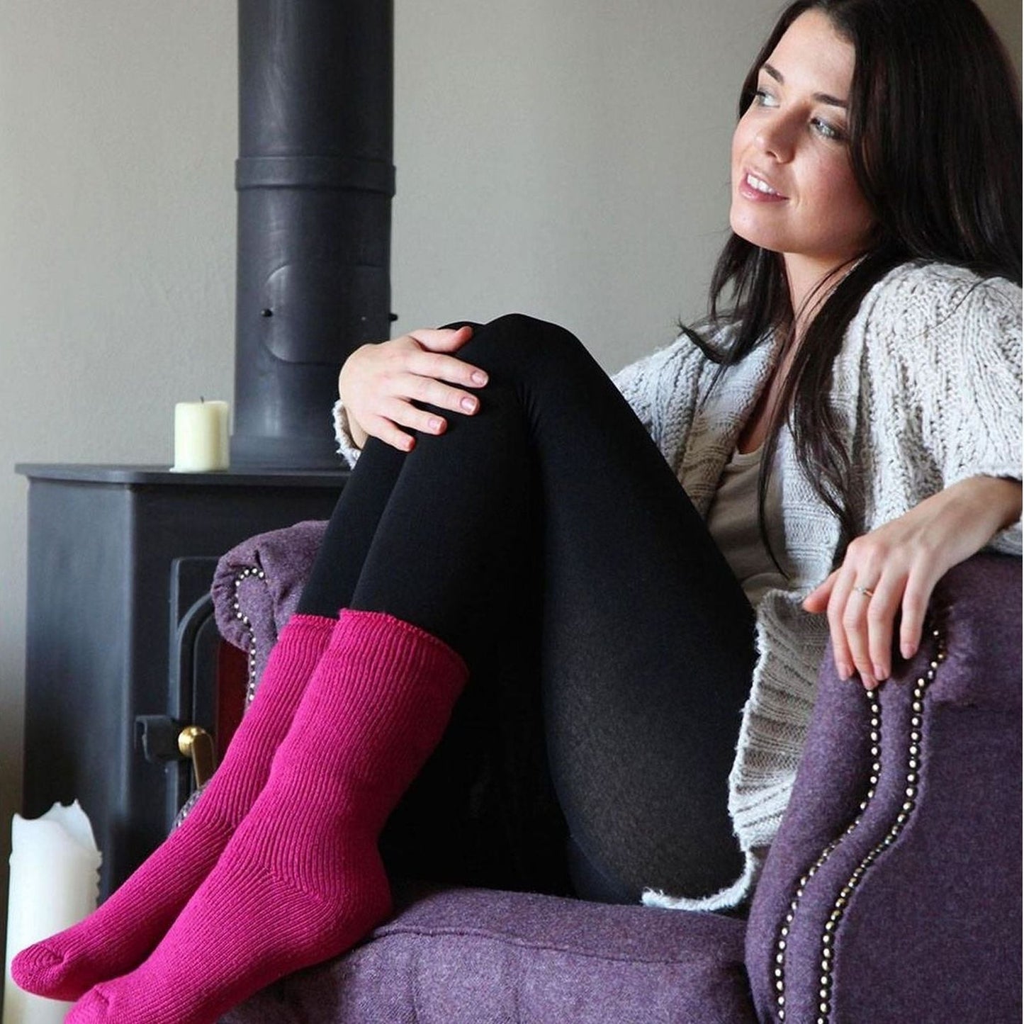 2 Pack Ladies Original Thermal Moisture Wicking Socks
