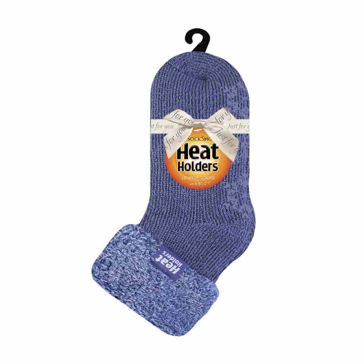 Ladies Non Slip Thermal Low Cut Ankle Slipper Bed Socks with Grips