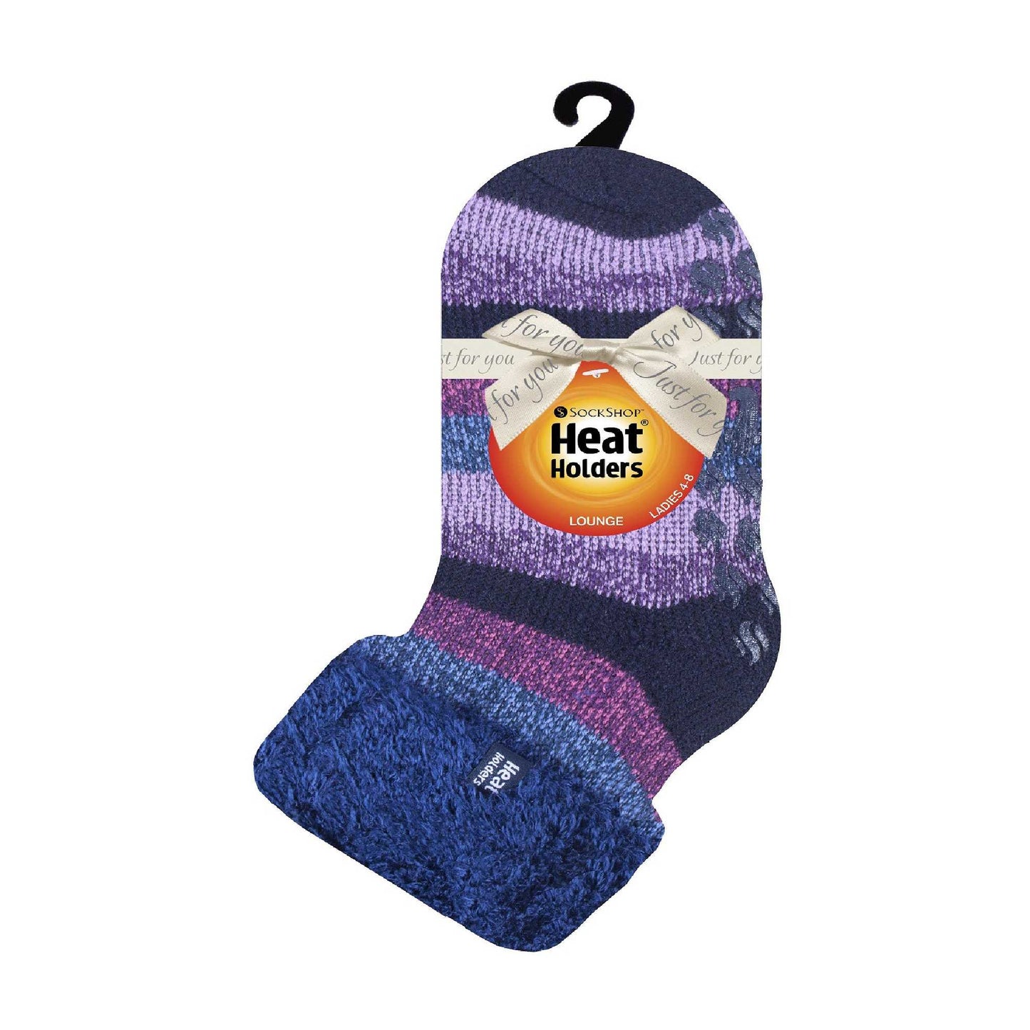 Ladies Non Slip Thermal Low Cut Ankle Slipper Bed Socks with Grips