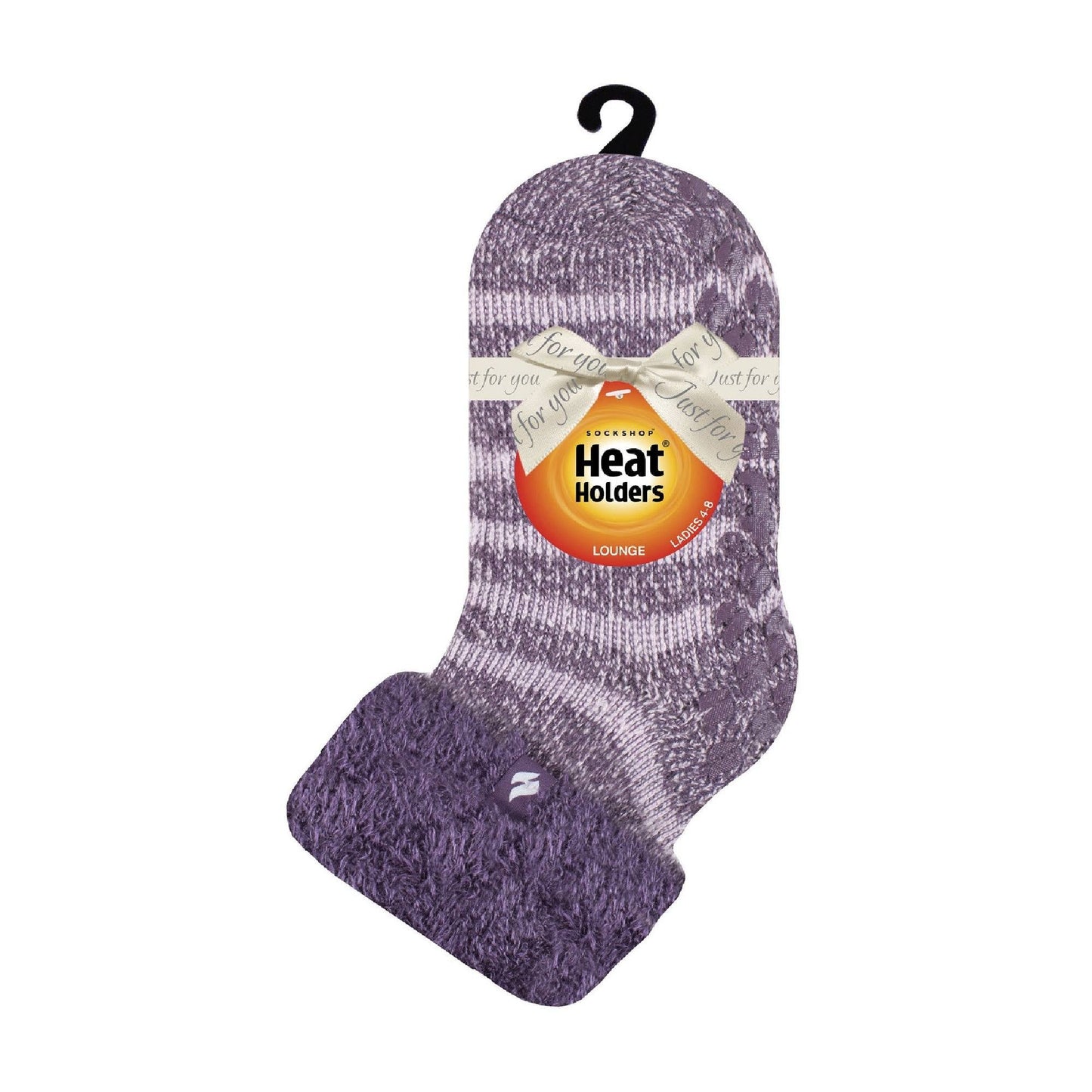Ladies Non Slip Thermal Low Cut Ankle Slipper Bed Socks with Grips