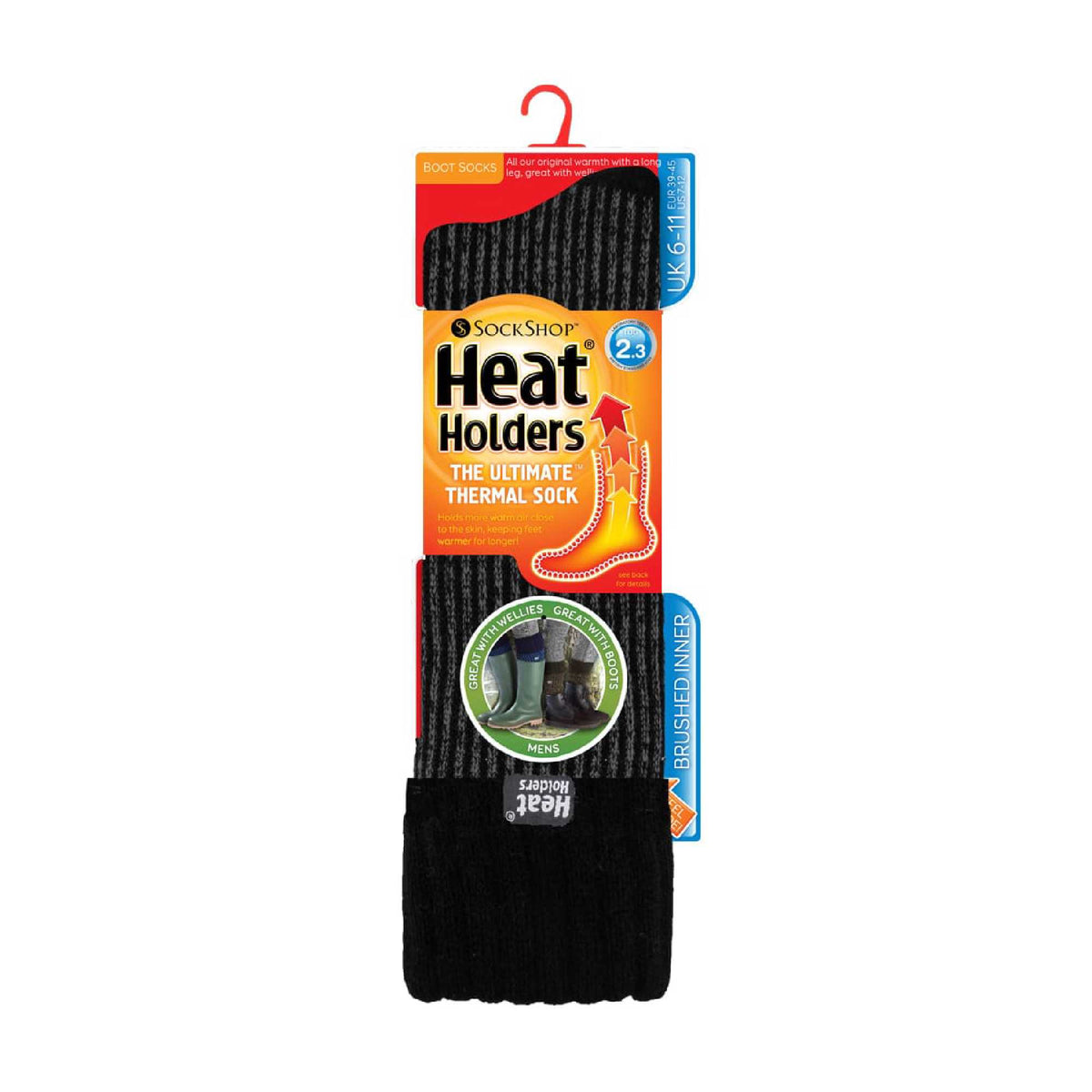 Mens Thick Winter Warm Knee High Ribbed Thermal Boot Socks