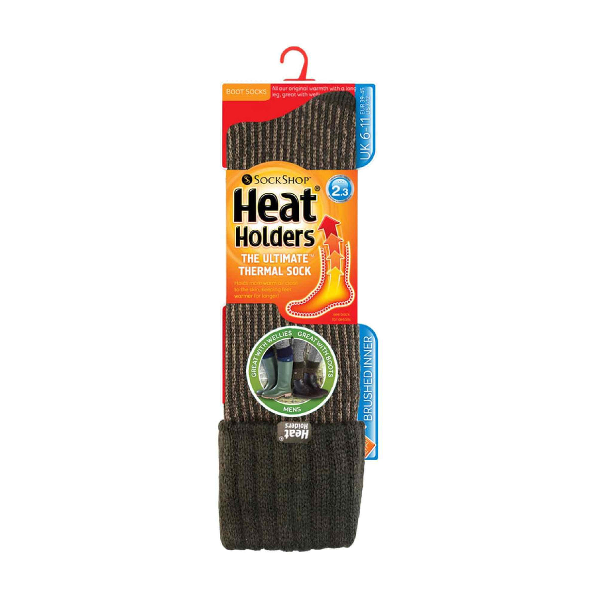 Mens Thick Winter Warm Knee High Ribbed Thermal Boot Socks