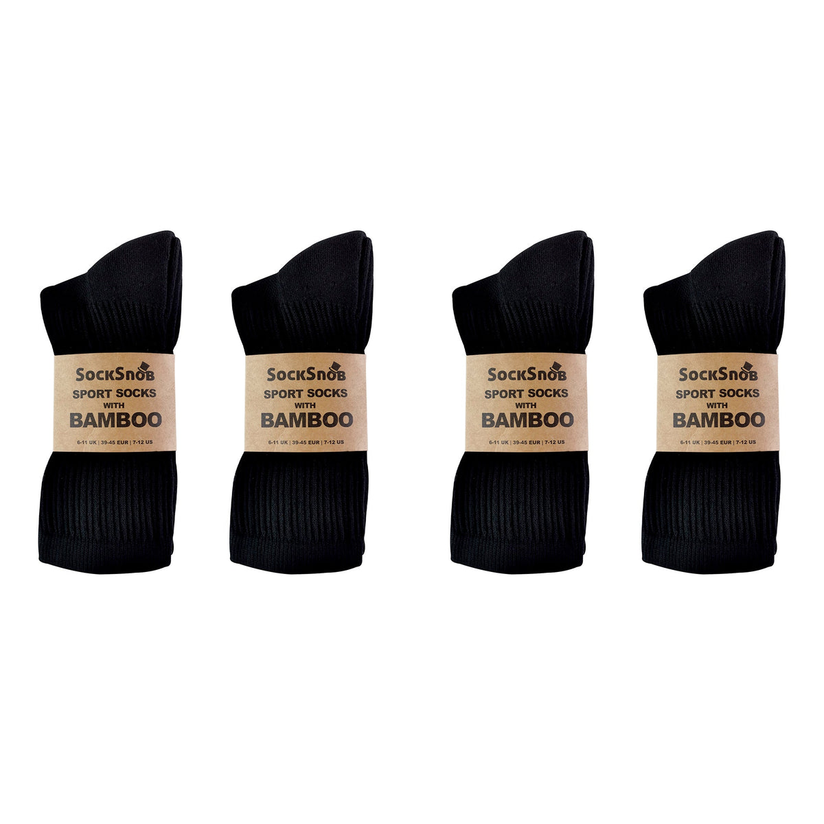 Mens Bamboo / Organic Cotton Running Sport Socks (Multipack Options)
