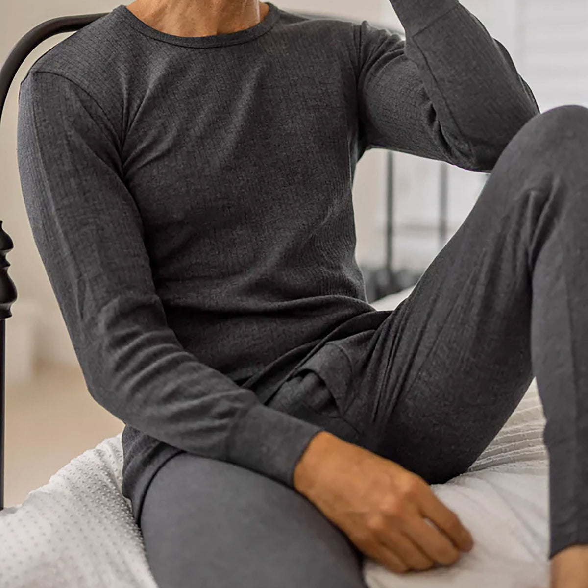 Mens Cotton Thermal Underwear Bottoms Long Johns