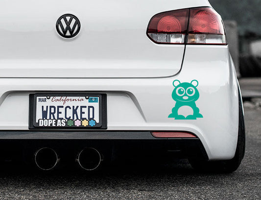 Adorable Bear Bumper Car Sticker