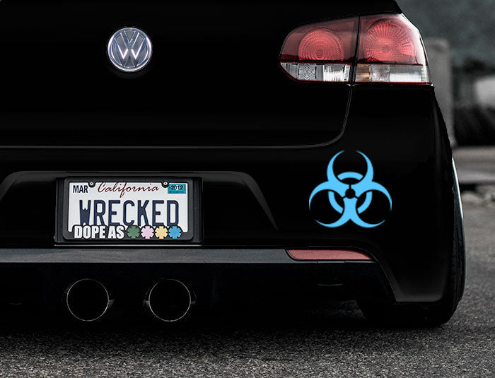 Biohazard Bumper Car Sticker