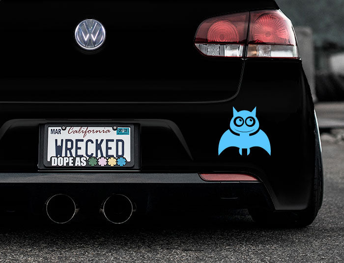 Adorable Bat Bumper Car Sticker