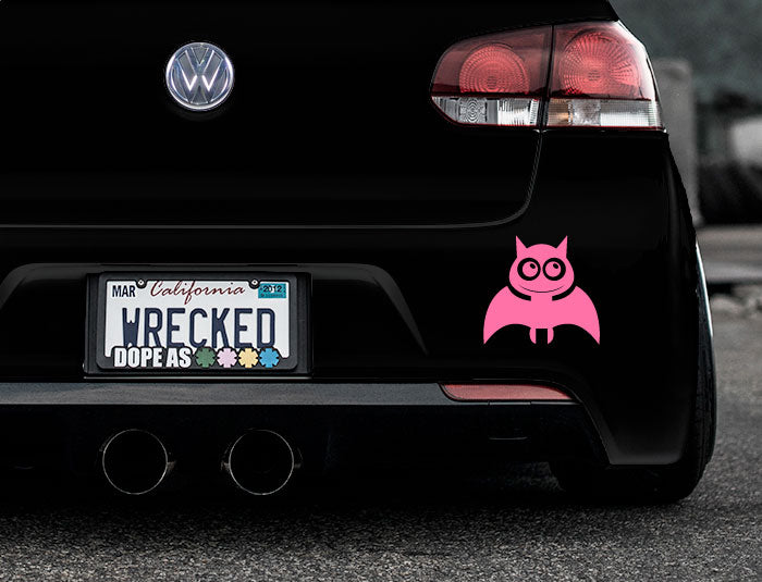 Adorable Bat Bumper Car Sticker