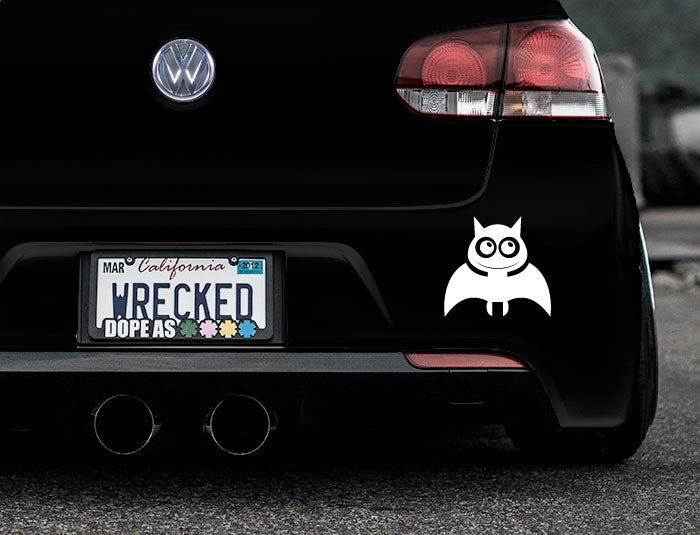 Adorable Bat Bumper Car Sticker