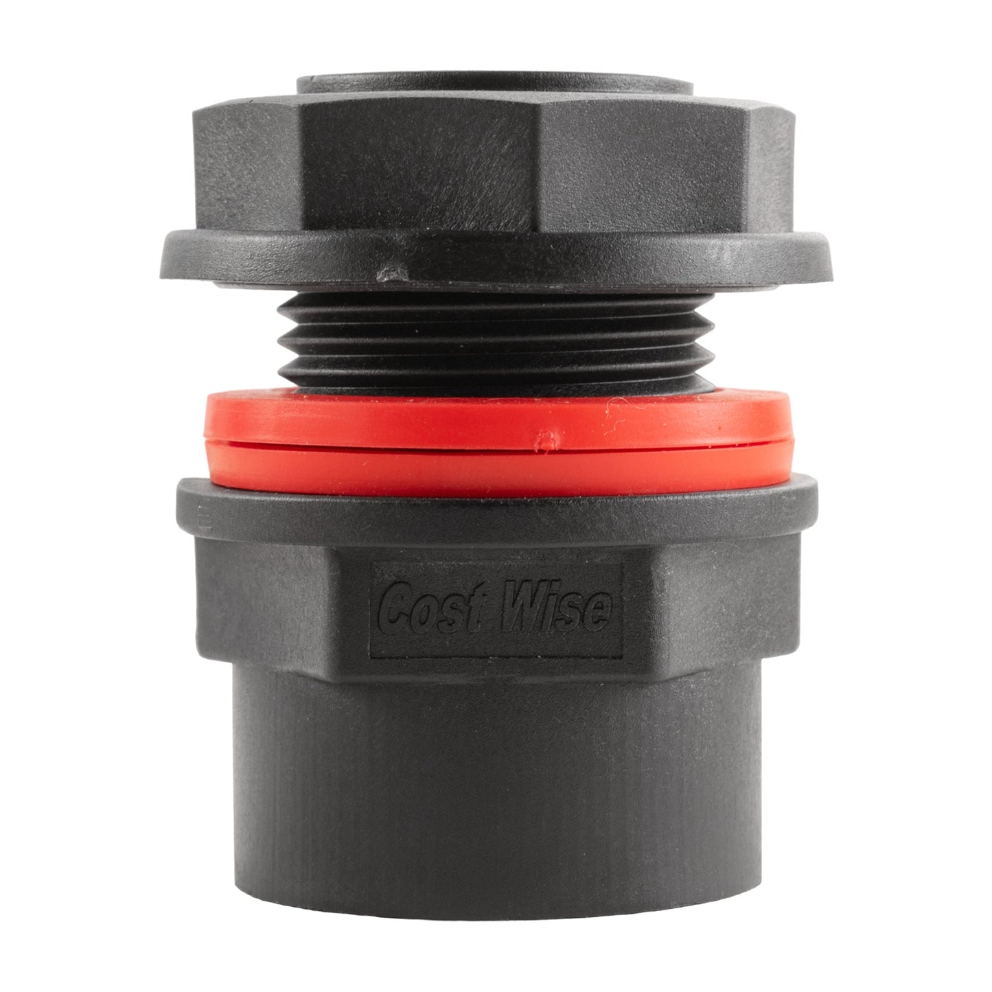 Water Butt 1in BSP Male With Female Outlet and Drill Bit for MDPE Pipe Connector