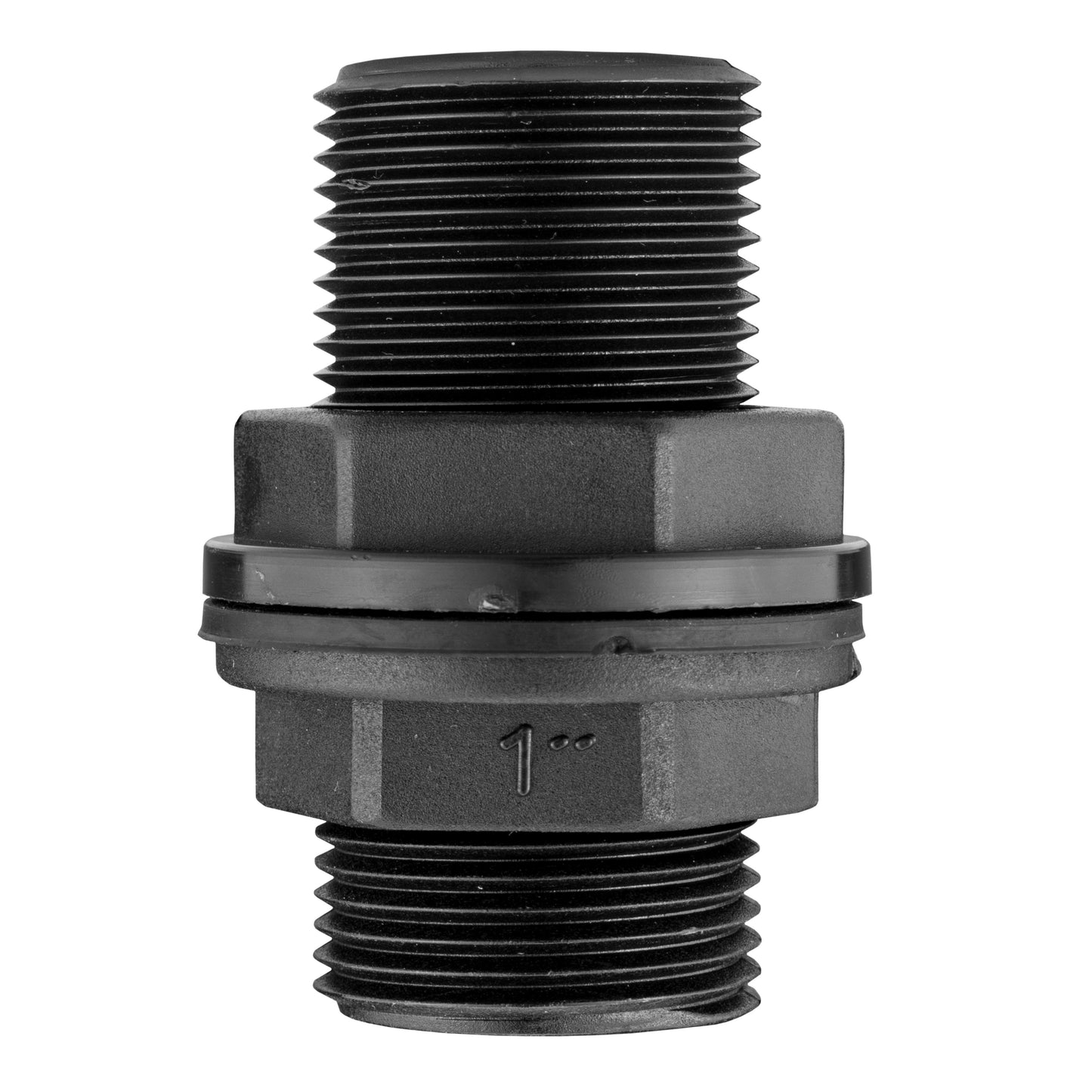 1” BSP Water Butt Fitting with 32mm MDPE Straight