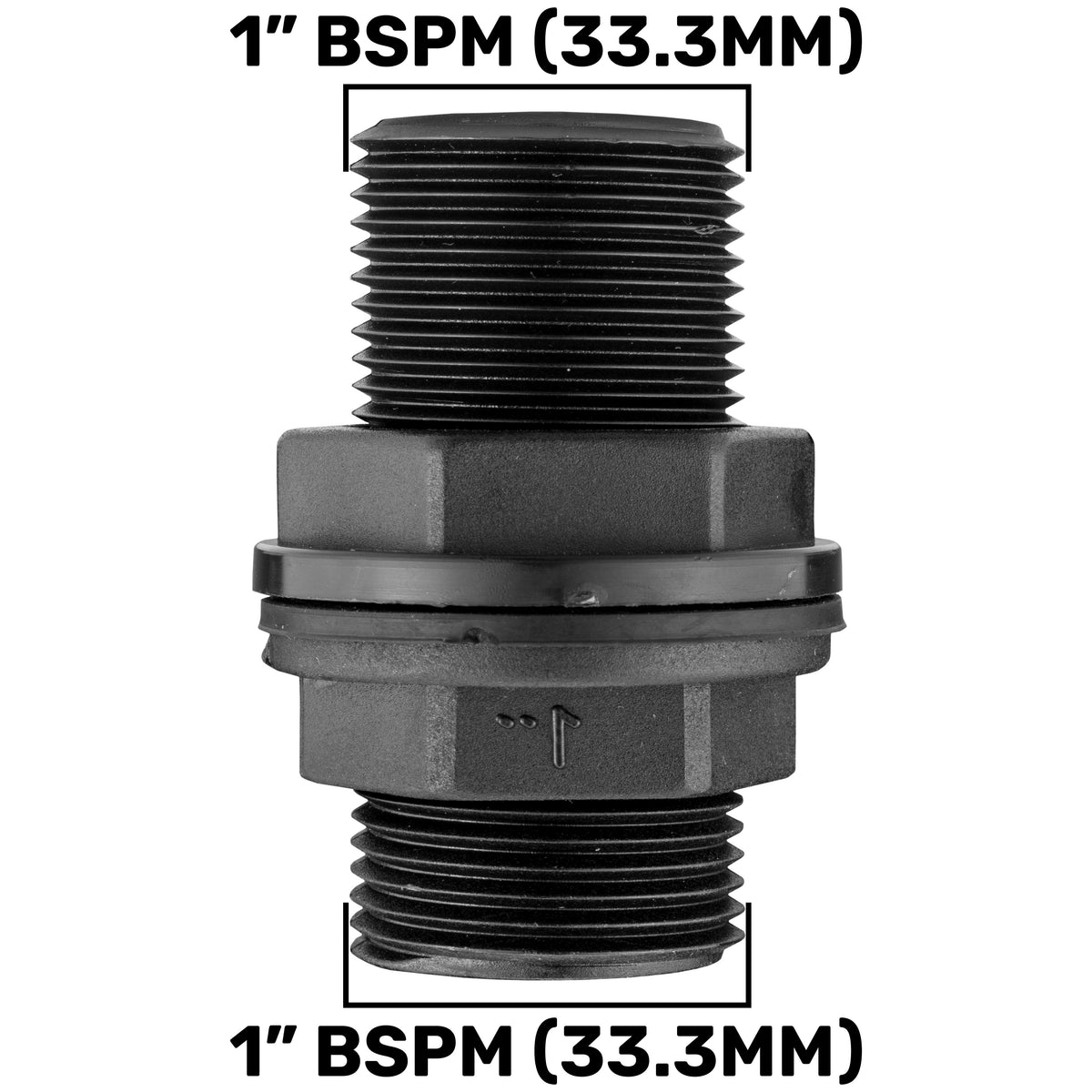 Water Butt 1” BSP with Adjustable WL Connector