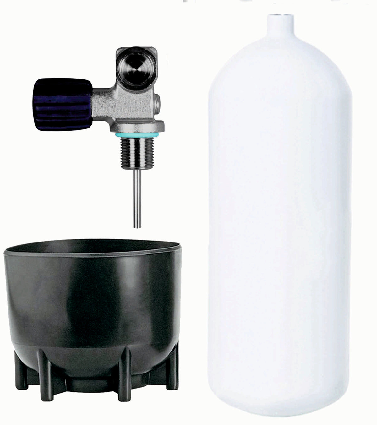 BTS 12 Litre Dumpy 232 Bar Steel Cylinder with DIN Valve S16116639