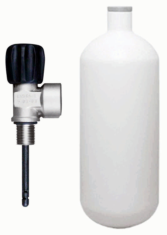 BTS 1 Litre 200 Bar Steel Cylinder with Top Handled DIN Valve S16116676