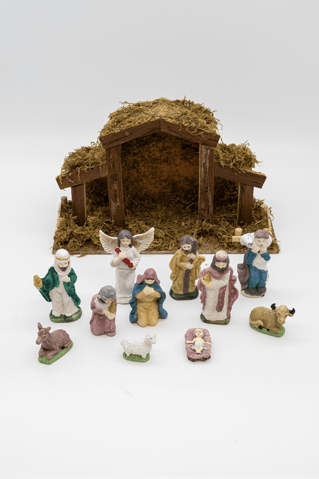Christmas Nativity Scene Resin Ornament Multicoloured 38cm