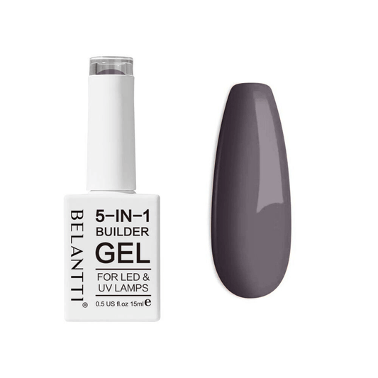 Belantti 5-in-1 Nail Gel UV LED Lamp Strong Nail Art – Grey 15ml