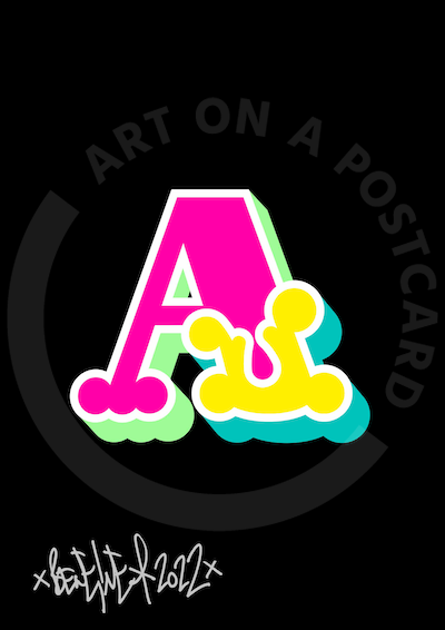 Ben Eine - Circus Font Letters, Hand-signed