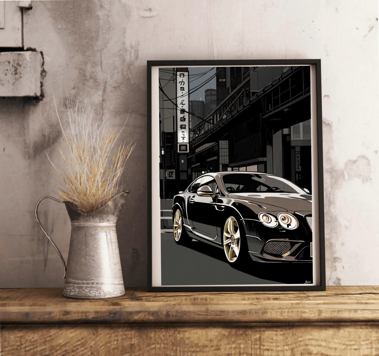 British Luxury Car in Tokyo Print