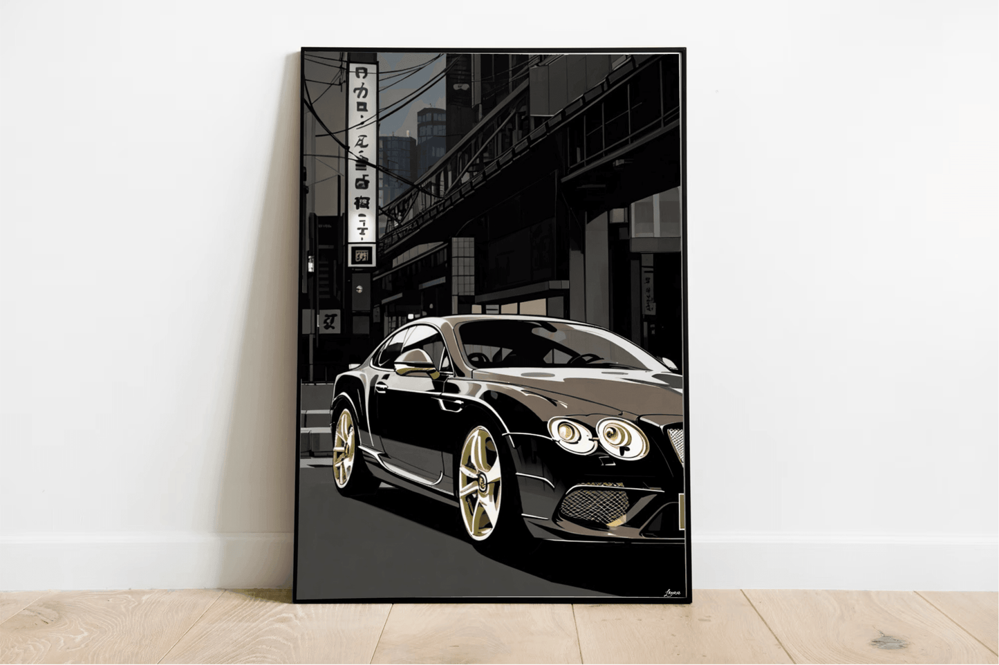 British Luxury Car in Tokyo Print