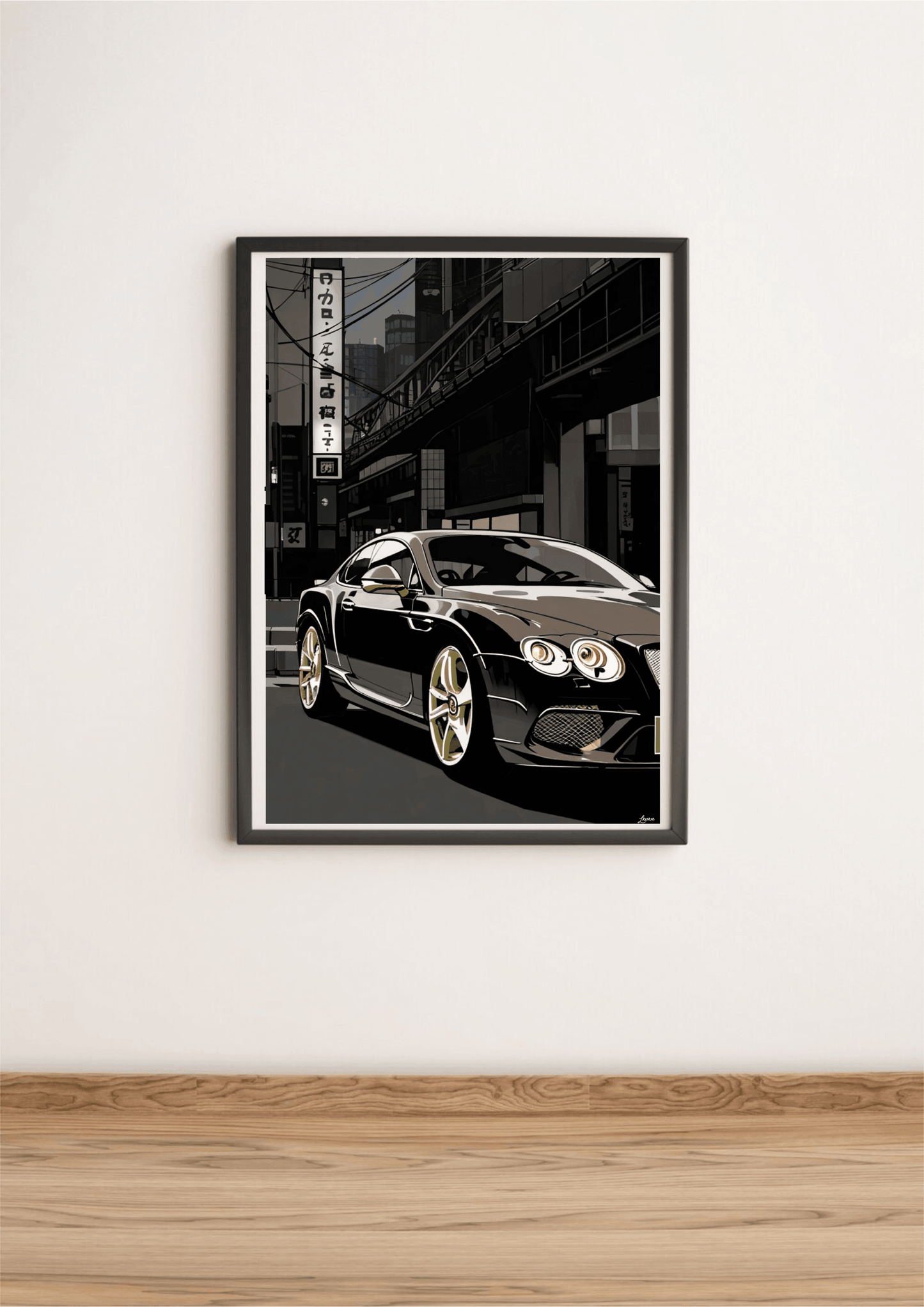 British Luxury Car in Tokyo Print