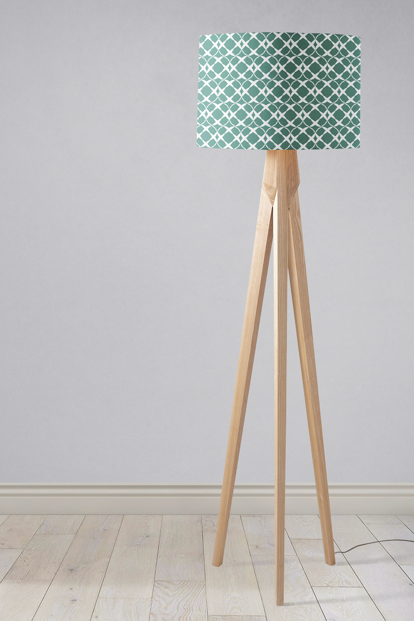 Green Geometric Lampshade, Ceiling or Table Lamp Shade