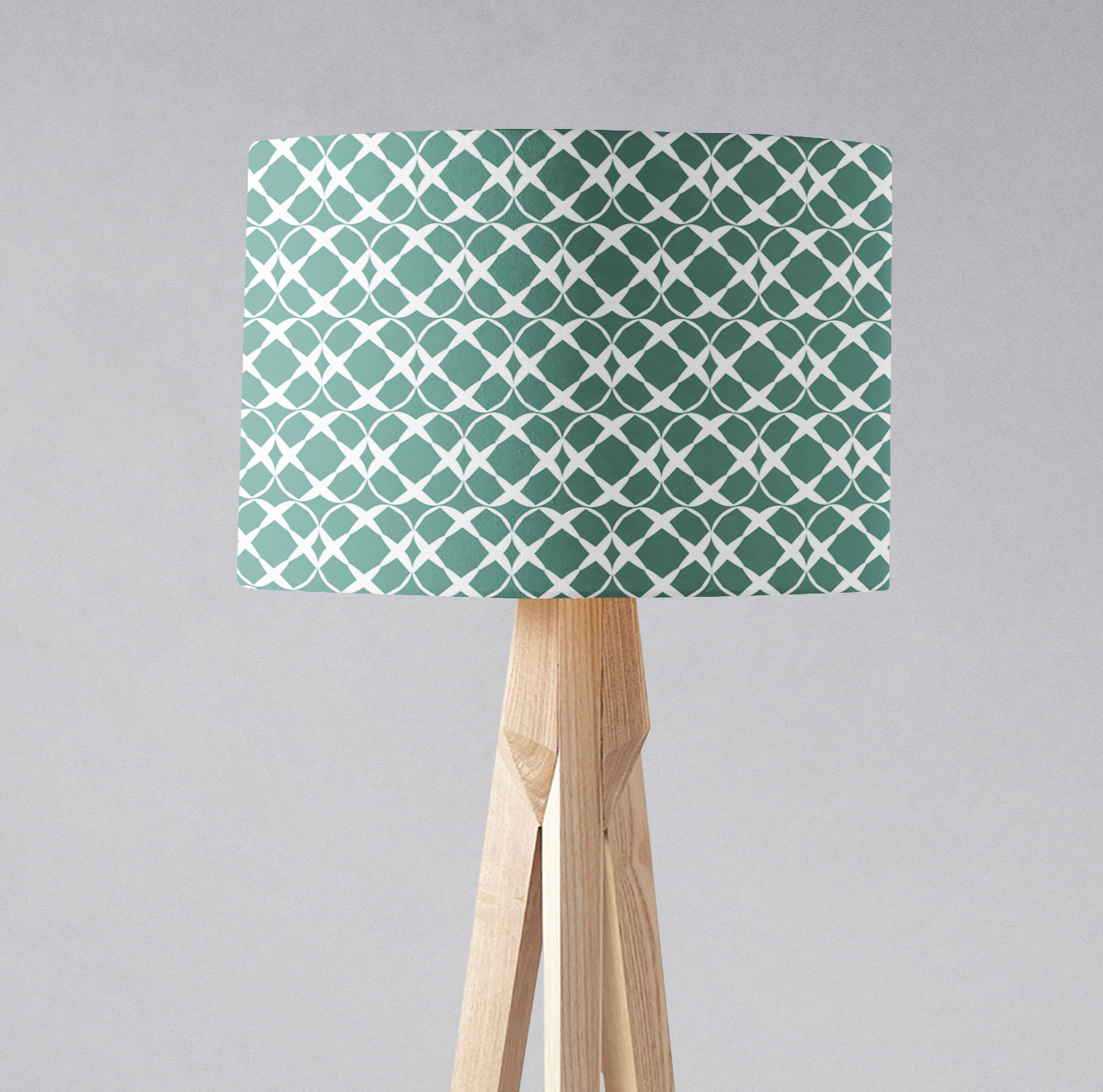 Green Geometric Lampshade, Ceiling or Table Lamp Shade