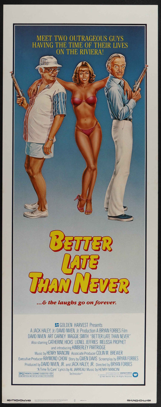 Better Late Than Never (1983) Original US Insert Movie Poster