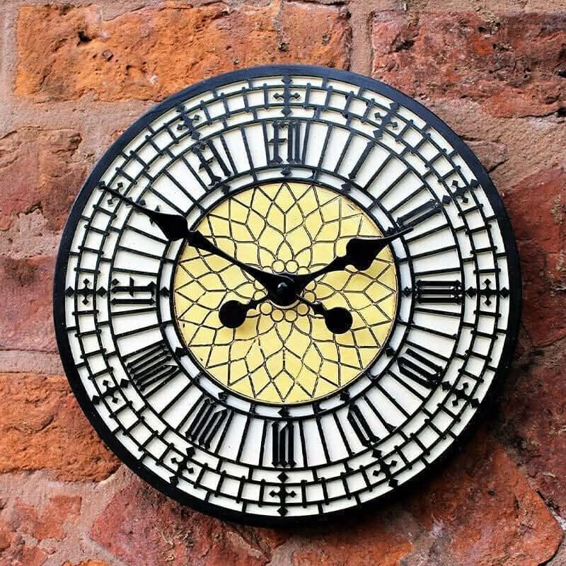 30cm Big Ben Face Garden Outdoor Wall Clock Roman Numerals