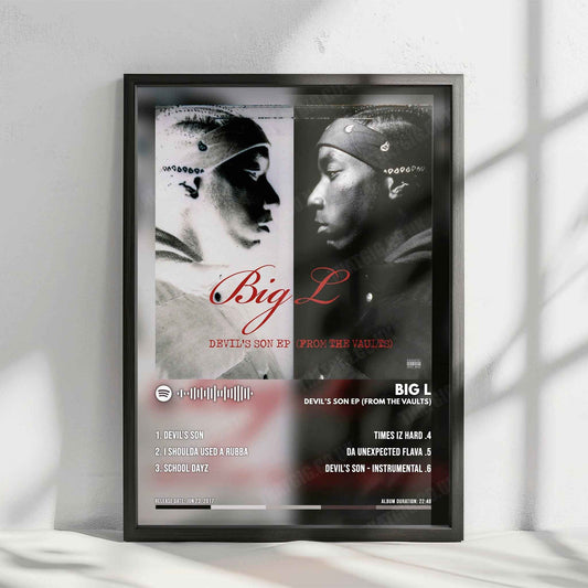 Big L "Devil's Son EP (From the Vaults)" Album Cover Poster - with Complete Tracklist