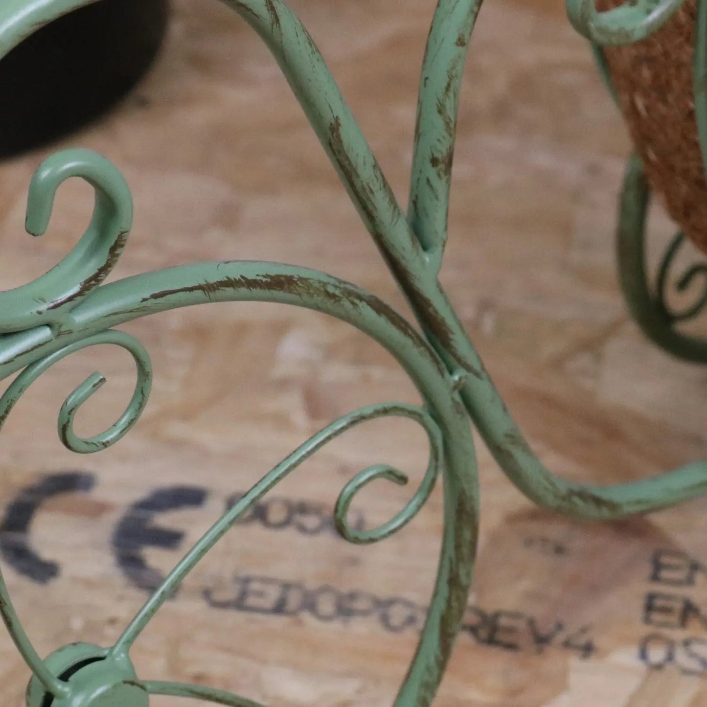 Bike Garden Planter Metal Vintage Green