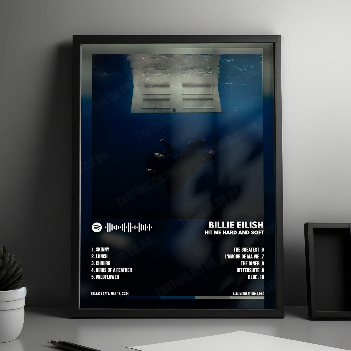 Billie Eilish "Hit Me Hard And Soft" Album Cover Poster - with Complete Tracklist