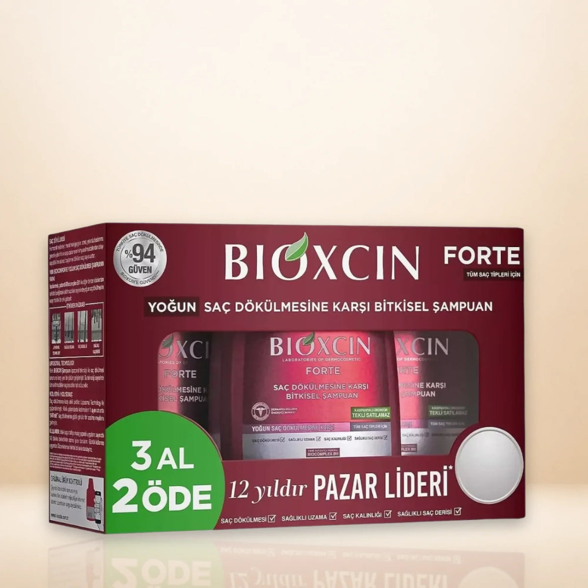 Bioxcin Dermagen Forte Herbal Shampoo for Intensive Hair Loss