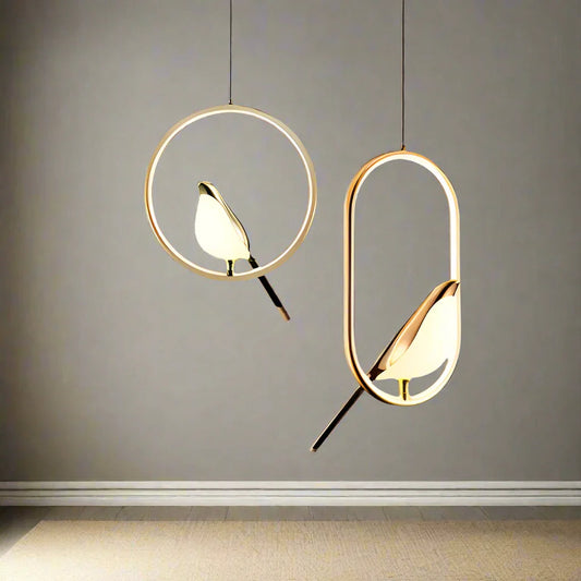 Indoor Hanging Bird LED Cord Pendant Lamps