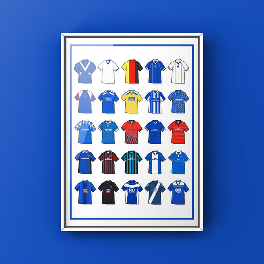 Birmingham Retro Shirts Football Print