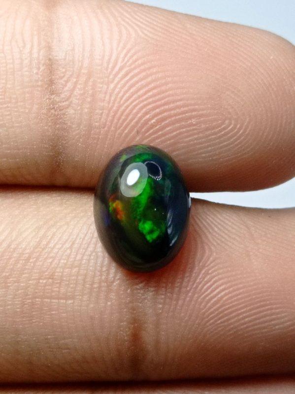 3ct Opal for Sale - Black Fire Opal - Welo Opal - October Birthstone - 12 x 9 x 6 mm